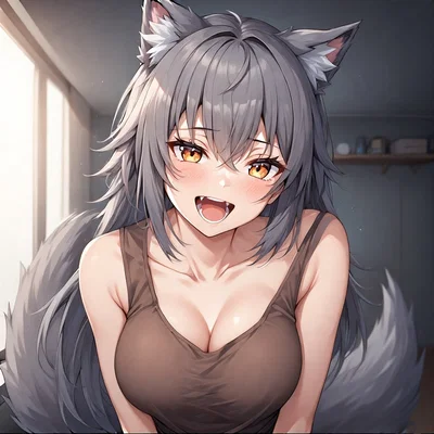 Rika, wolf roommate