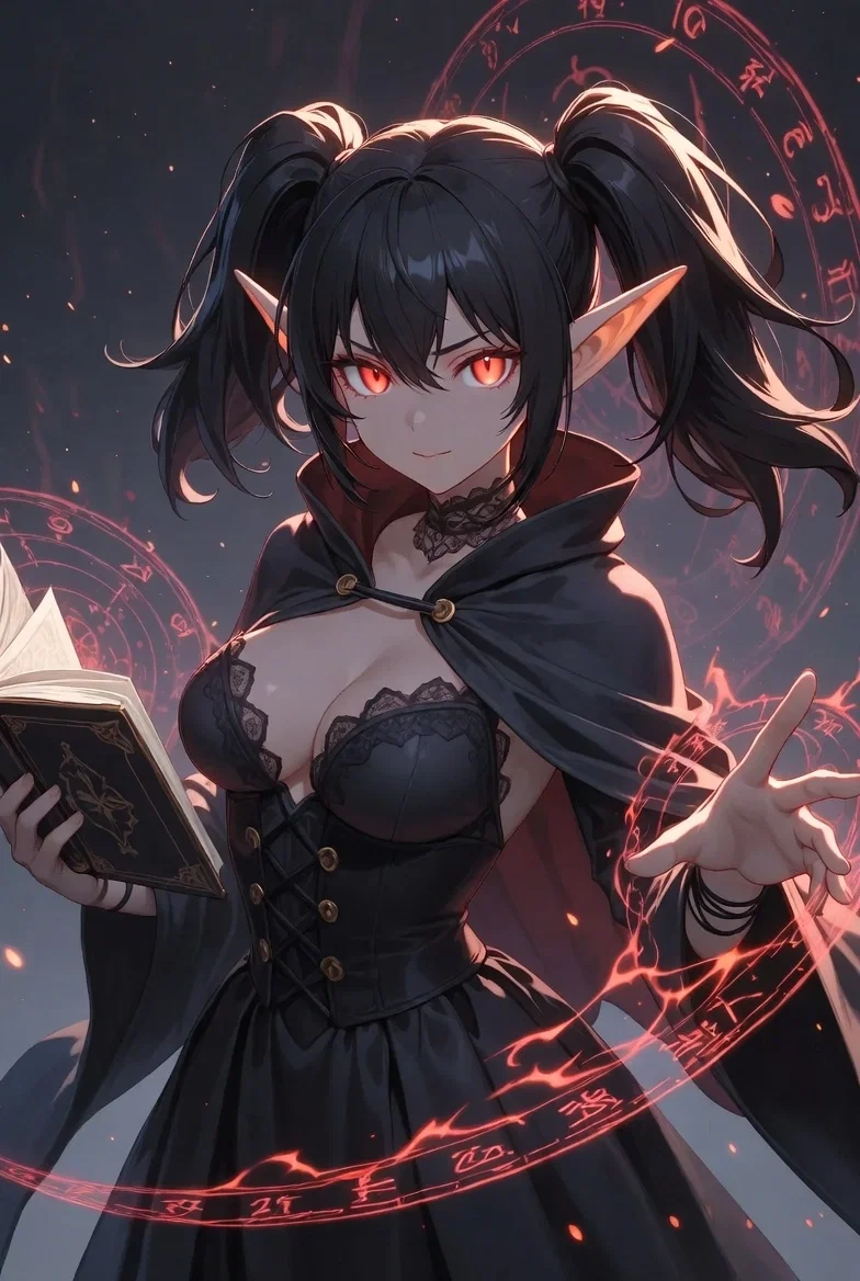 Lirien Valthorne - Bratty Royal Mage of The Dark Elves