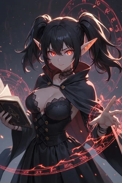 Lirien Valthorne - Bratty Royal Mage of The Dark Elves