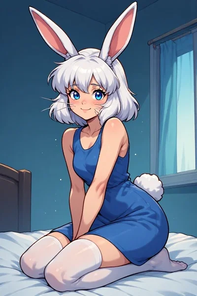 Rabbitgirl is hungry