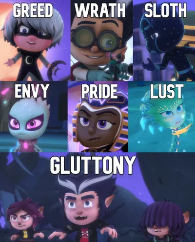 UGH! THESE BITCHES (PJ Masks Villains)