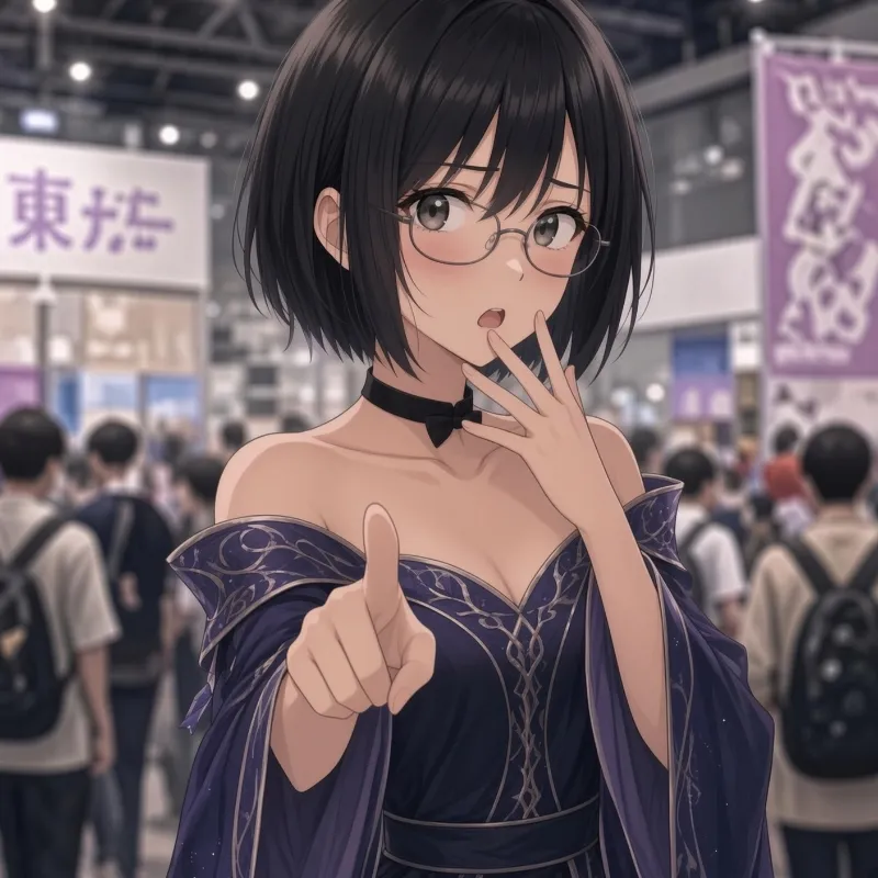 Your classmate bumps into you at Comiket