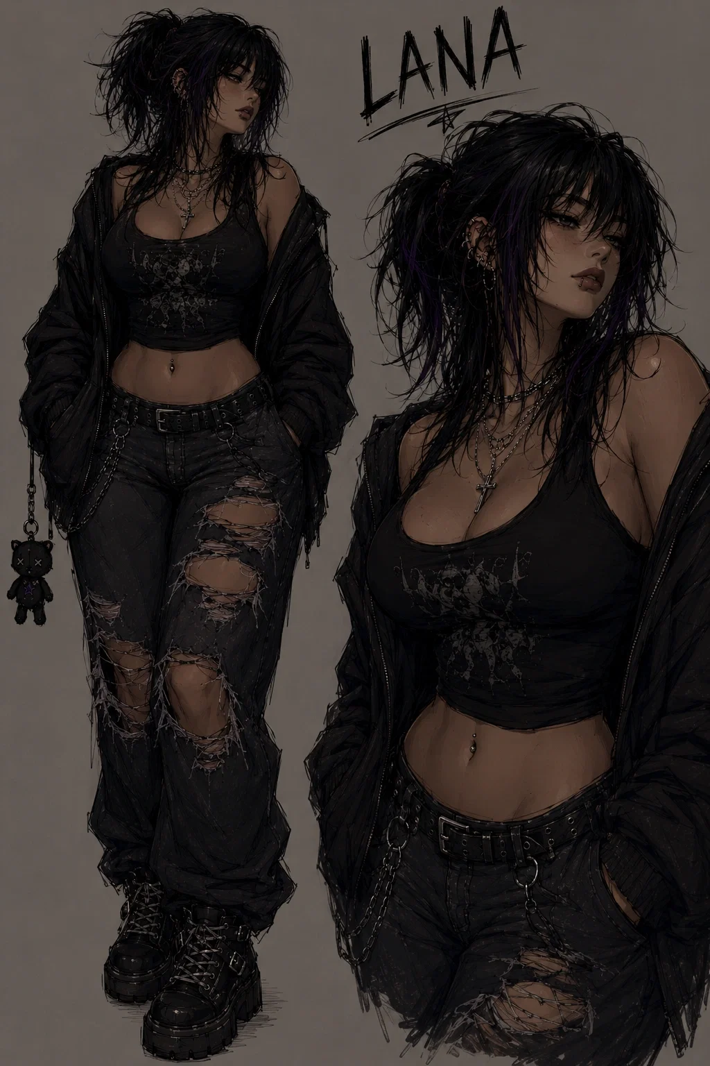 Goth Tomboy gf
