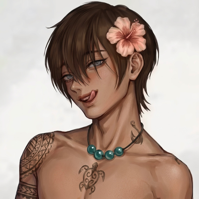 Keahola; YOUR Twink Partner who is a Bottle of Sunshine, but he gets an Energy Crash That Makes Him a Needy, Cuddly Boy!