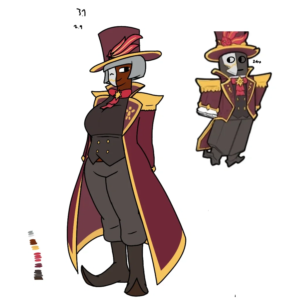 Narrator from TDS (but a chubby, yandere ringmaster now)