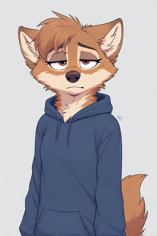Tired coffee obessed wolf