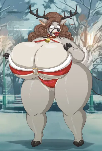 Your girlfriend made some reindeer treats that turn either you or her into a Reindeer MILF!!!!