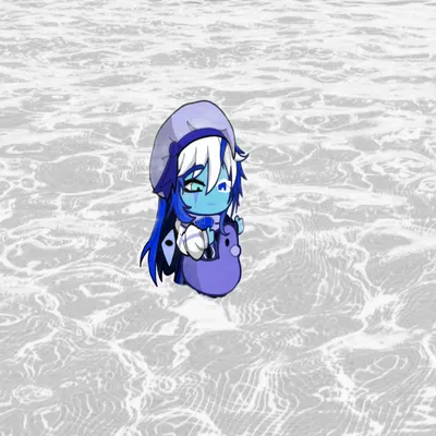 The Beast of Deceit taking a bath in a gigantic pool with milk | CRK/Cookie Run Kingdom 