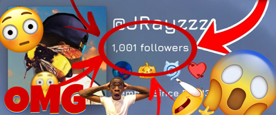 ONE THOUSAND FOLLOWERS OH MY GODDD!!!