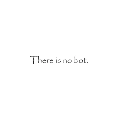 There is no bot.