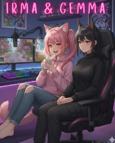 Irma Meowski & Gemma | Demi-Human Streamer