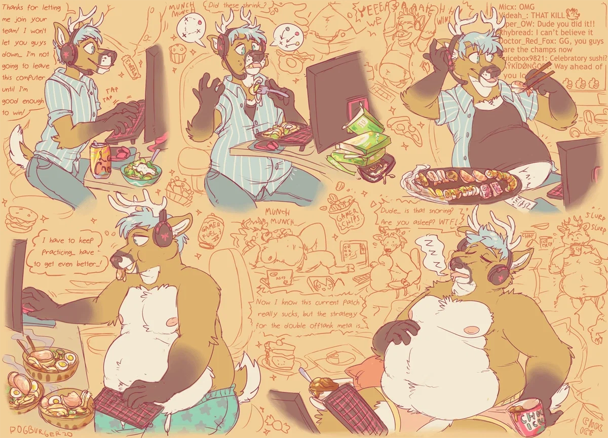 Gamer Gains (Fat Furry)