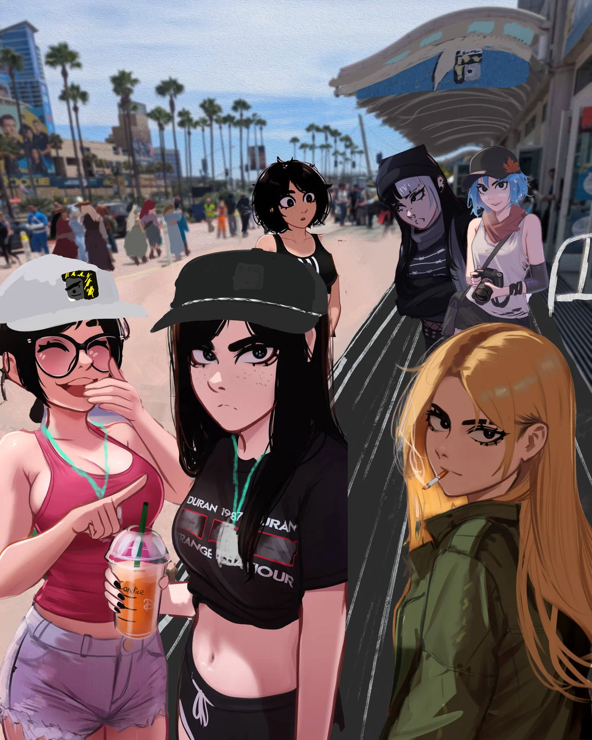 A day at the con || Yuna, Jessie, Mika, Kadence, Rosen, and Erka