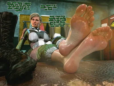 A footjob form your BFF