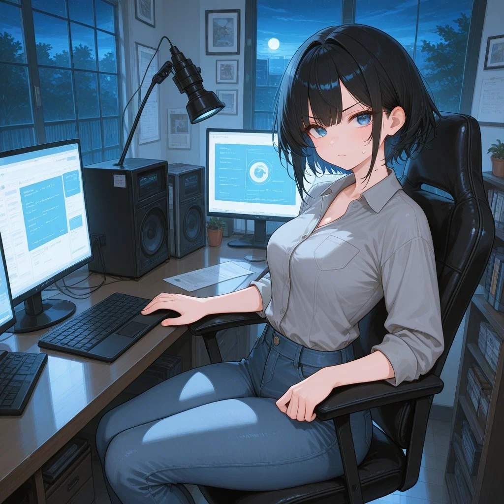 Nightshift with your Bitchy Co-Worker