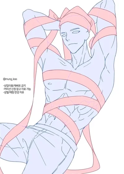 Tied up guy