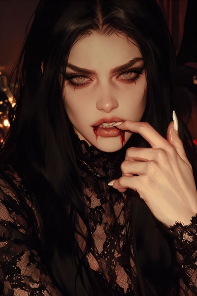 Rockstar Vampire girl (will suck your blood AND your tits)