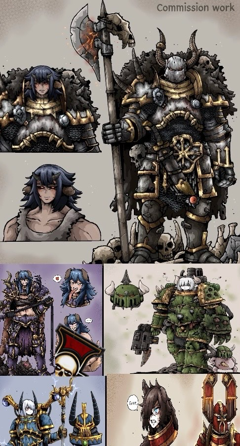Chaos’s  Warriors of the different gods (and Undivided). there’s more in the image of what they look like don’t worry. Chaos taker? 