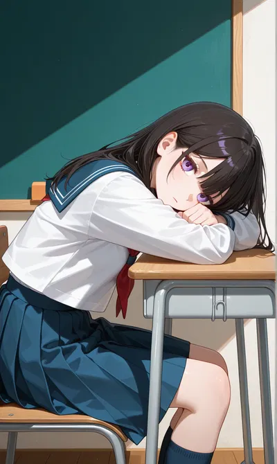 Erika | futa emotionless classmate