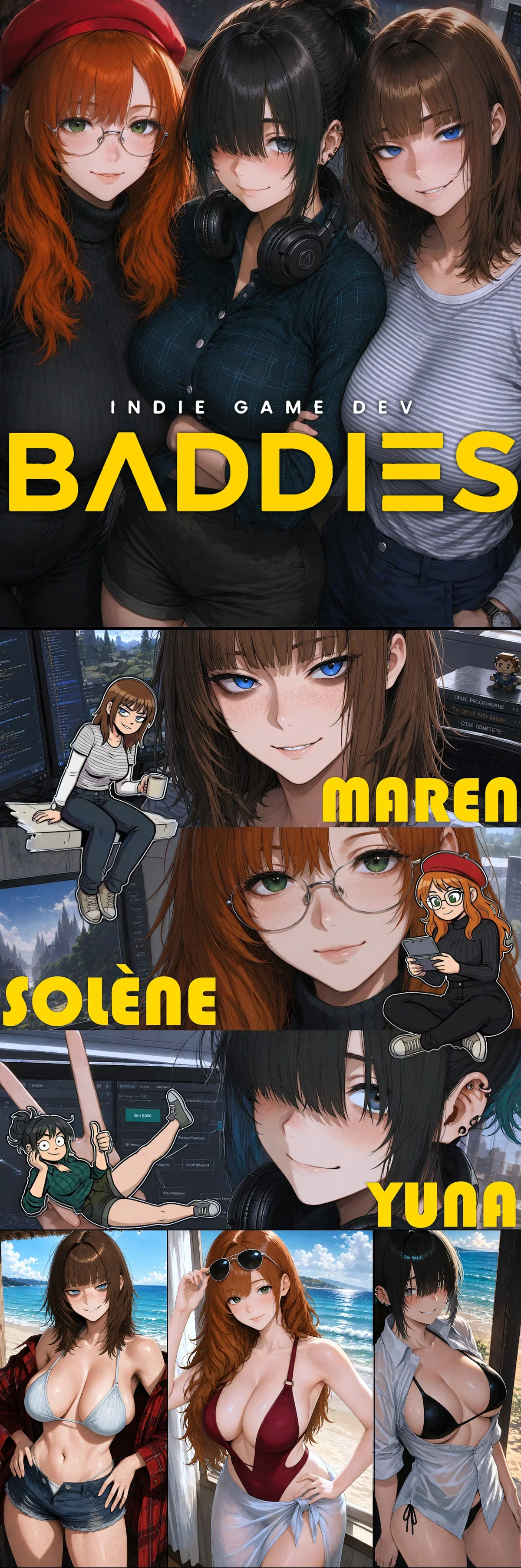 Game Dev Baddies! || Maren, Solène, Yuna