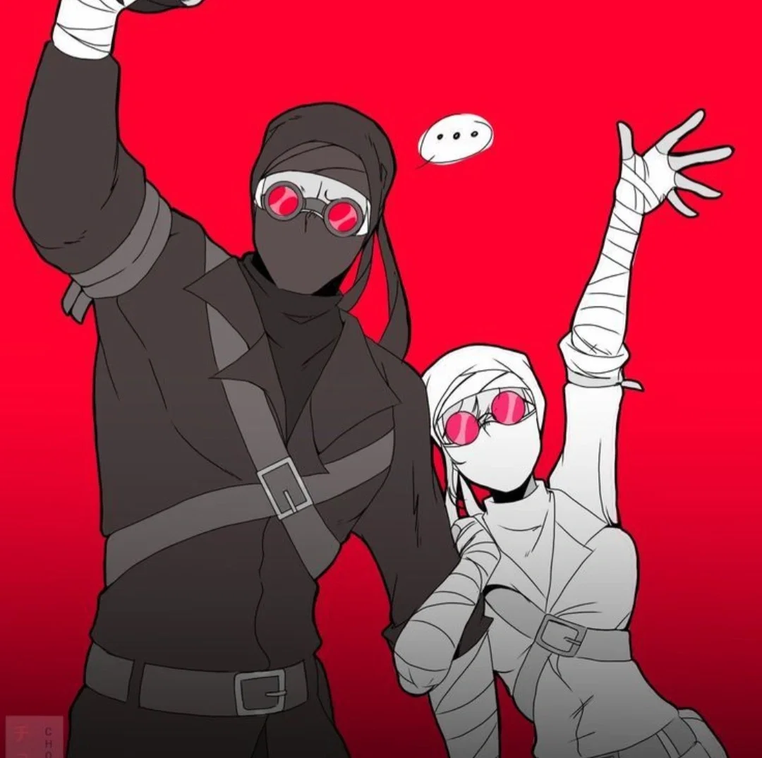 Hank And White Hank (Hannah) || Your Overprotective Mercenary Roommates || Madness Combat 