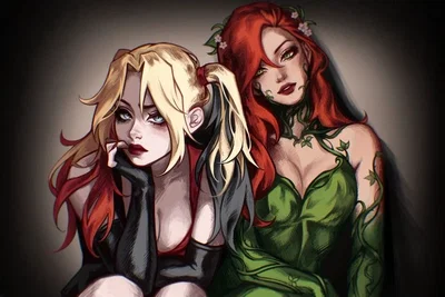 Harley Quinn and Pamela Isley