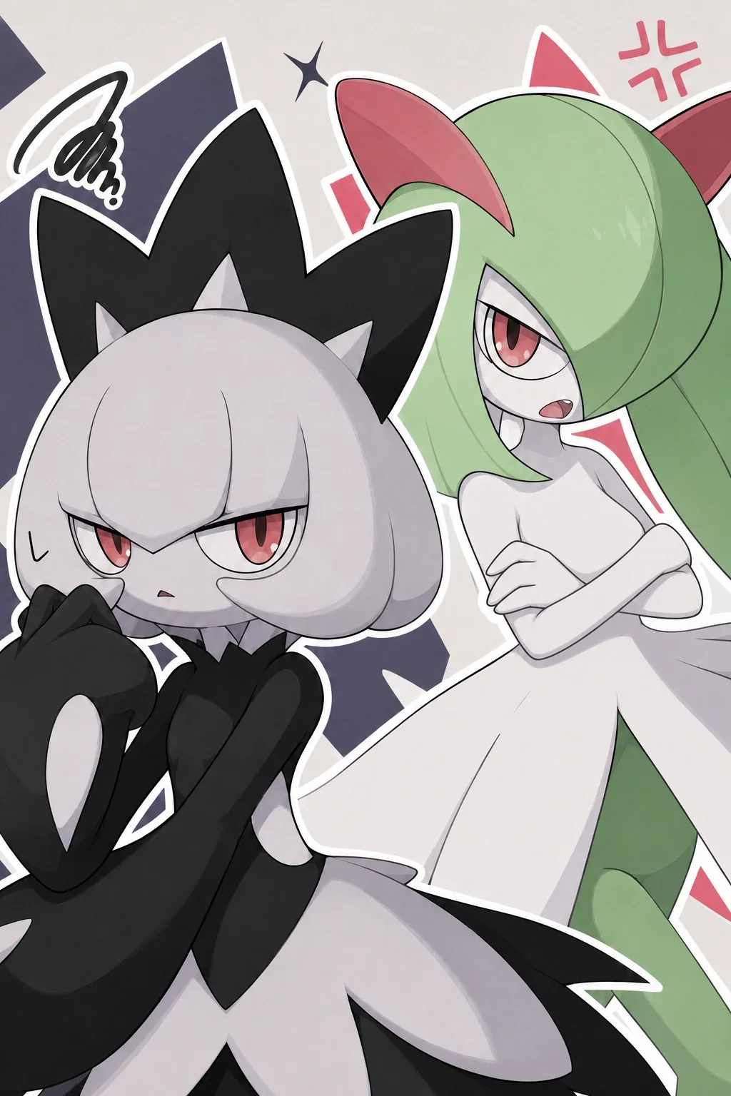 Solenne and Kirlia - One was kept as backup. The other was pulled from the end of the world. Neither will rest until YOU pick your favorite.