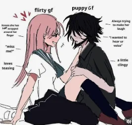 Pinky Girlfriend x Emo Girlfriend
