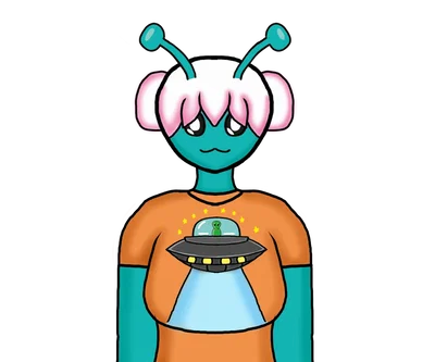 Rubbery alien girl 