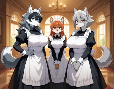 Wolf Maids Punishing you for being Lovely