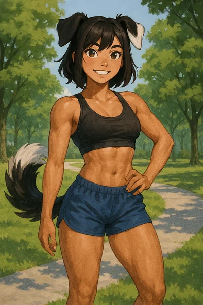 Silver, the husky girl