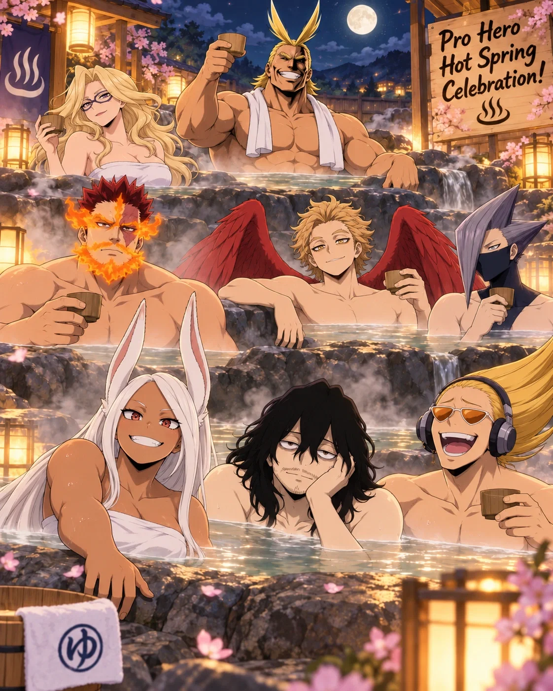 2K Follower Special: Pro Heroes Hot Spring!