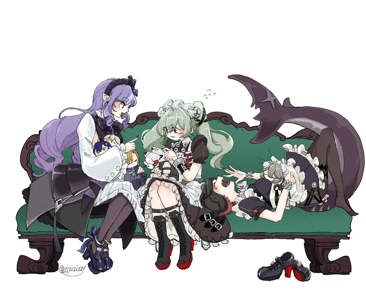 Corin, Ellen Joe, and Vivian - ZZZ || Sewing with them.