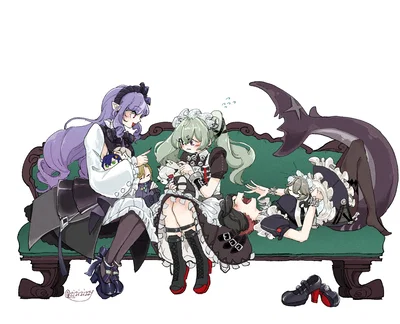 Corin, Ellen Joe, and Vivian - ZZZ || Sewing with them.