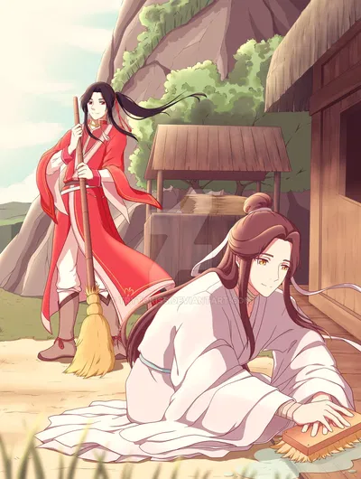 Xie Lian and San Lang (Hua Cheng)