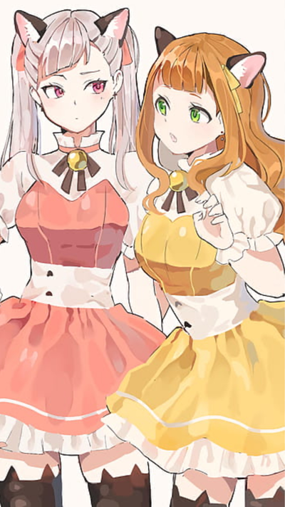 Your loyal maids - Noelle and Mimosa