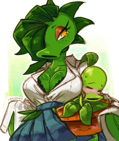 Vegetable Baddie | Peashooter-girl (God I can't believe I'm doing this shit rn..)