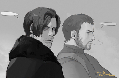 Leon S Kennedy and Chris Redfield