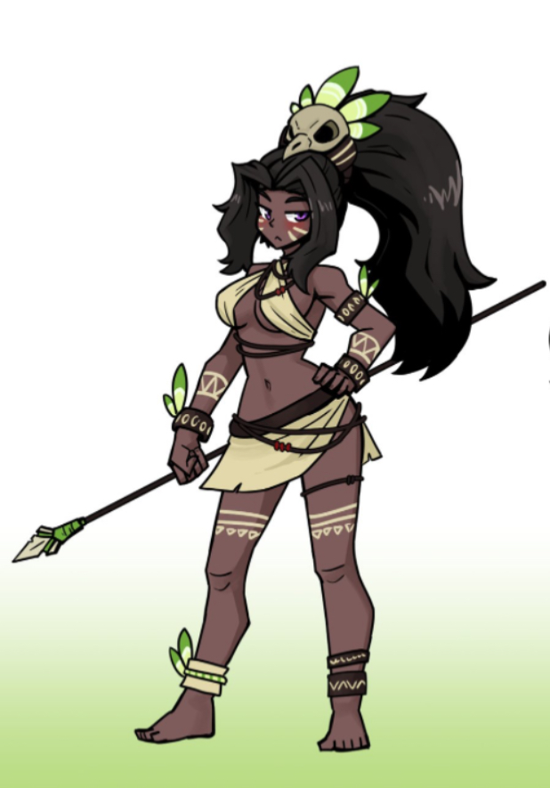 Lilac, the Short Tribal Girl