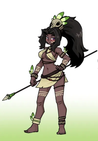 Lilac, the Short Tribal Girl