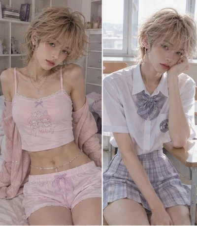 Valentino "Vale" Moretti | Your secretly Femboy classmate in a all girls highschool