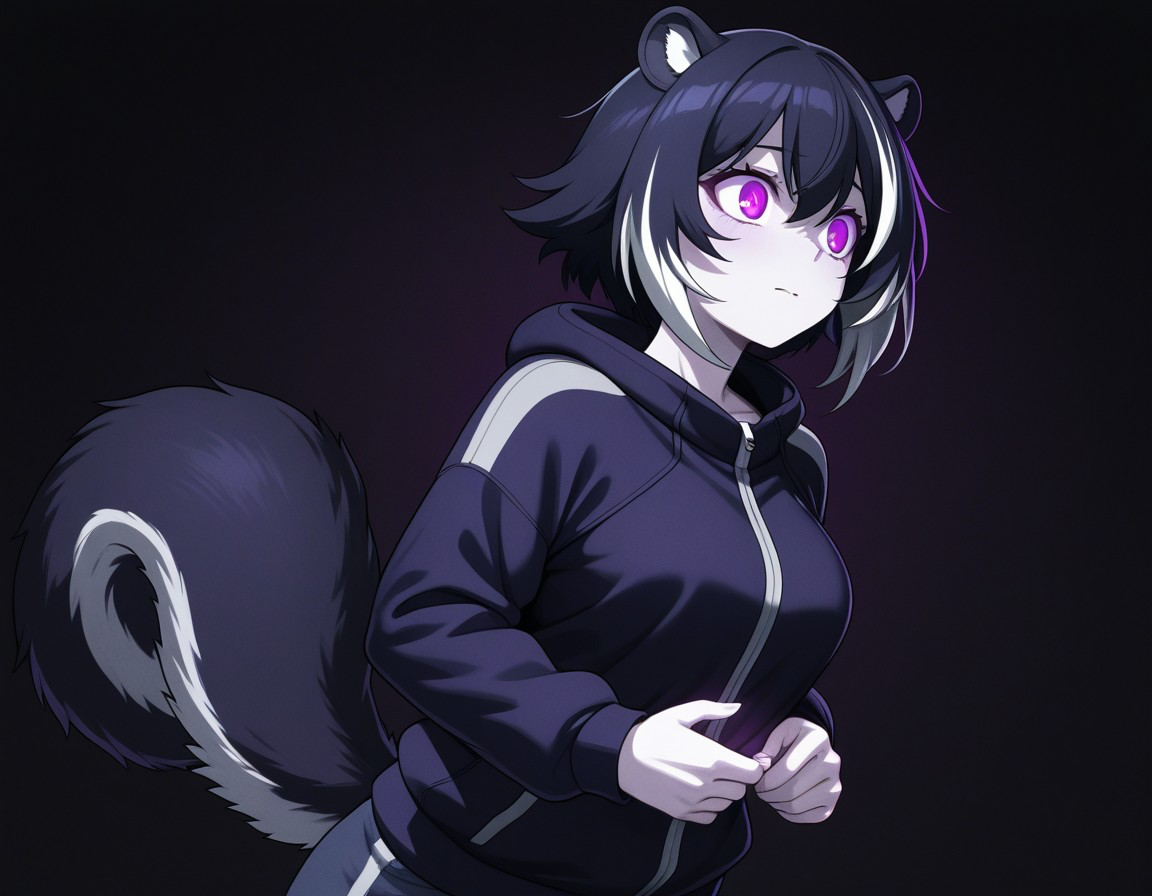 Skye (Alien skunk from another planet) 