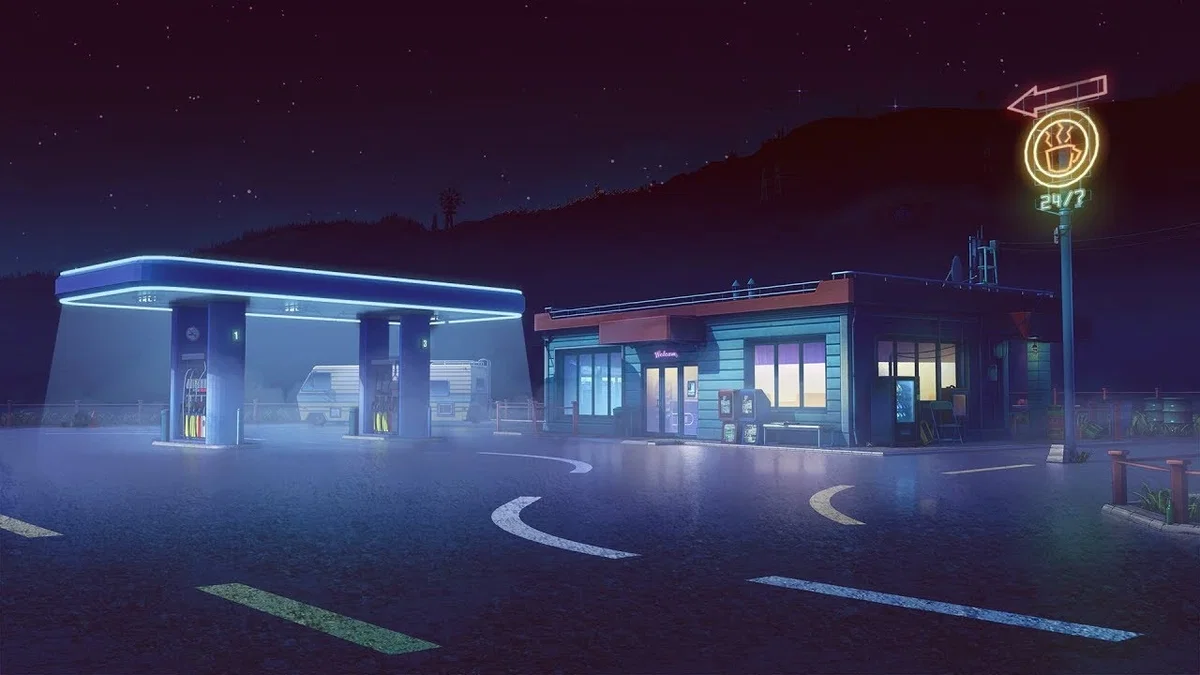 The weird gas station