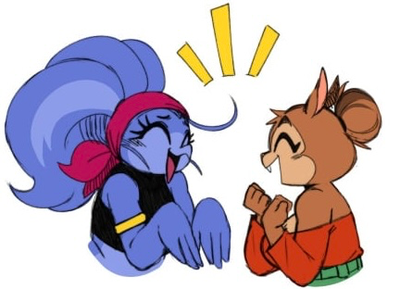 Tango and Meg, the two thicc animal women