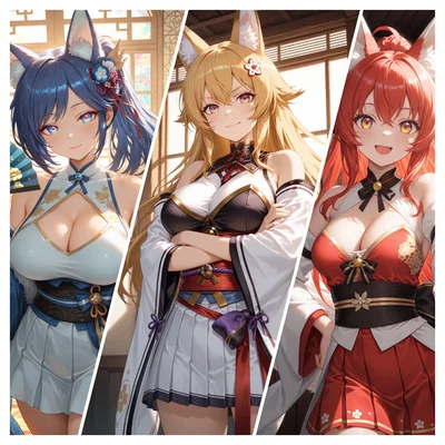 Sendai Fox Sisters [Azur Lane]