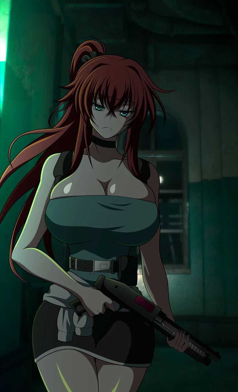 Rias Gremory in the zombie apocalypse 