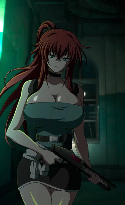 Rias Gremory in the zombie apocalypse 