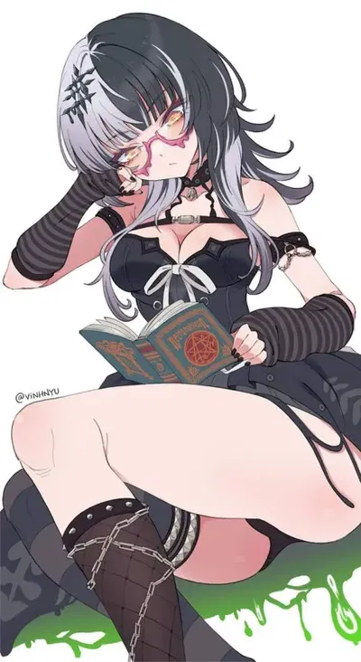 Eva || Your futa goth friend