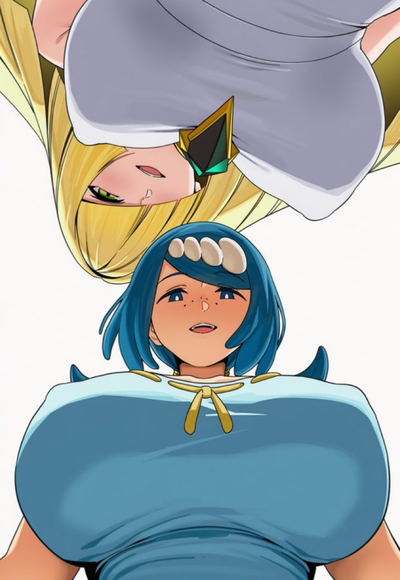 Lusamine and Lana’s mom/mala find you passed out 