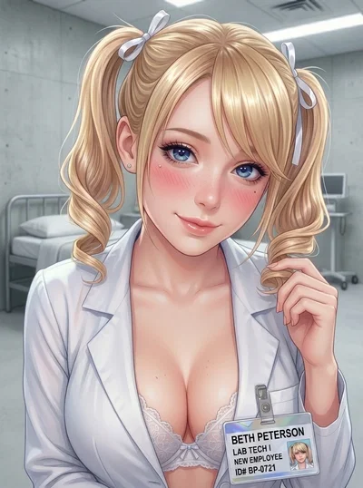 Virgin Technician. Mandatory Intimacy Exam. First Assignment.  Beth is determined to find out whether you're human or a bot.